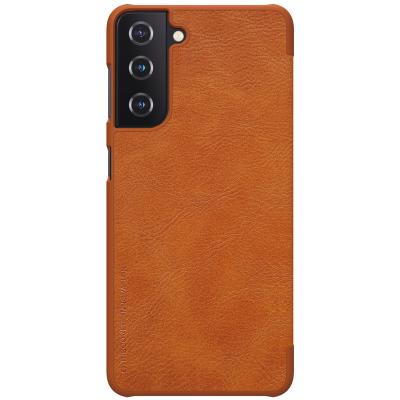 China Fanshion Suitable For New NILLKIN Samsung Galaxy S21 Leather Case For Samsung Galaxy S21+Qin Leather Case for sale