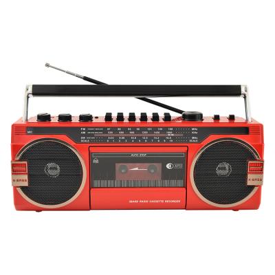 China Built-in Speaker Home Use Cassette Tape Recorder With Switch Music Players Retro Classic Old Style Vintage Portable Radio Digital AM Fm BT Speaker for sale