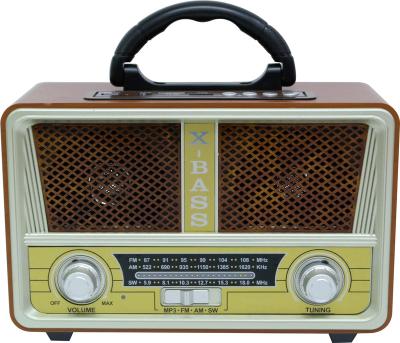 China Kemai Usb Mp3 Loudspeaker AM Fm Mp3 Loudspeaker Vintage Style PORTABLE Vintage Desk PORTABLE Classic Wood Radio Antique BT Old Retro for sale