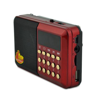 China Small Size Led Digital LCD Display FM/AM/SW 3 Function FM/AM/SW 3 Band Led Portable Flashlight Radio H044U Digital Led Portable Radio With Jack headphone for sale