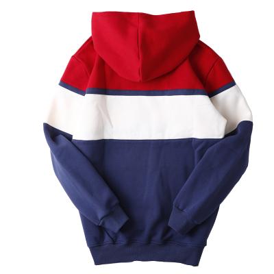 China Custom Lixury Anti-Wrinkle Stretching Splice Heavy Color Character Fleece Loose Tracksuits Men Hoodies for sale