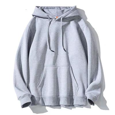 China Custom Logo Mens Pullover Gray Anti-wrinkle Sweat Hoody Suit Sports Polyester Sportswear Mens Hoodies for sale