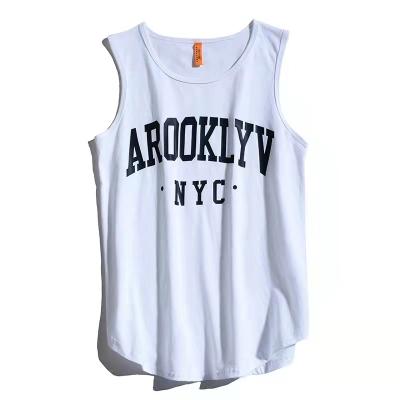 China 2021 Fashion QUICK DRY Men's White Causal Knit Gym Invest Shirts Stretch Mens Sleeveless Tank Tops for sale