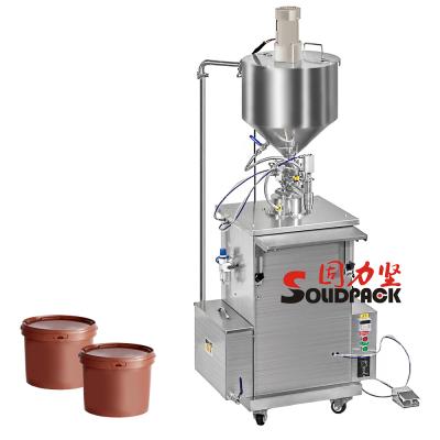 China High Precision Level Semi Automatic Bottle Low Price Manual Beer Meat Glass Bottle Solidpack Filling Machine Manual Filling Machine for sale