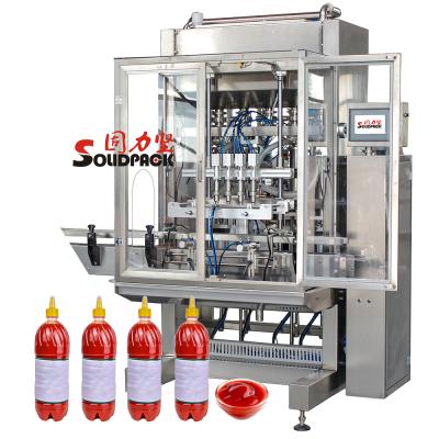 China Chemical Chilli Ketchup Machine Solidpack U Type Paste Filling Machines Tomato Sauce for sale