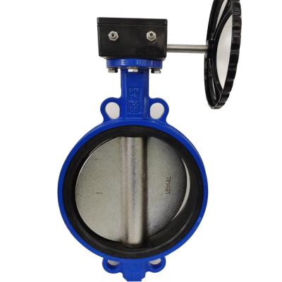 China PN16 Cast Iron Body Disc SS420 Shaft EPDM Seal 2-12 Inch Wafer Type DN50-DN300 Butterfly Valve for sale