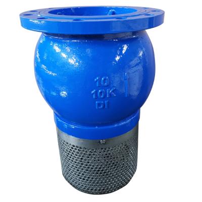 China DN100 General Ductile Iron Foot Valve With Stainless Steel Strainer Foot Valve for sale