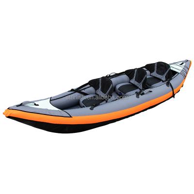 China Professional high quality environmental protection and PVC tarpaulin inflatable cheap fishing kayaks for water sports for sale