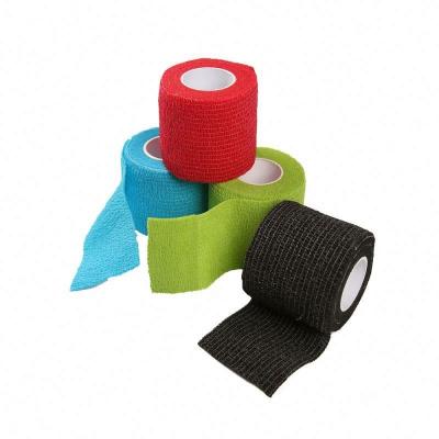 China Spandex / Cotton Cohesive Elastic Adhesive Bandage (EAB) For Sports Wrap for sale