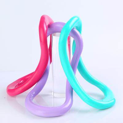 China Colorful Yoga Exercise Soft Yoga Ring Fitness ABS Circle Magic Ring for sale