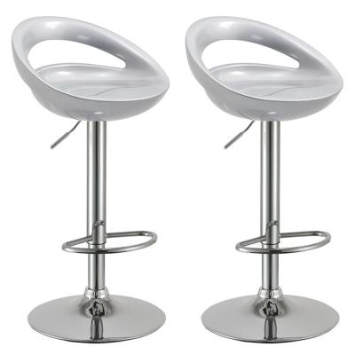 China Modern PU ABS Bar Stool / Modern Leather Plastic Bar Chair for sale