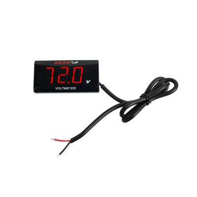 China DC Voltage Testing DC 12-150v Digital Volt Meter LED Display Voltmeter For E-scooter Motorcycle Electric Voltmeter Digital Display for sale