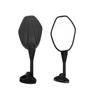 China High Quality M10 M8 Motorcycle Rearview Side Mirror Long Height Universal Short Carbon Color Universal For YAMAHA for sale