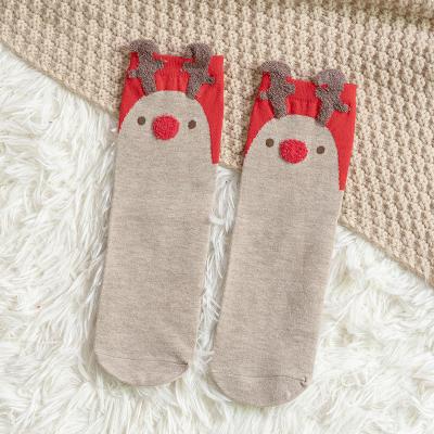 China Cozy High Quality Warm Christmas Colorful Socks Thicken Cozy Christmas Winter Cute Girls Sock for sale