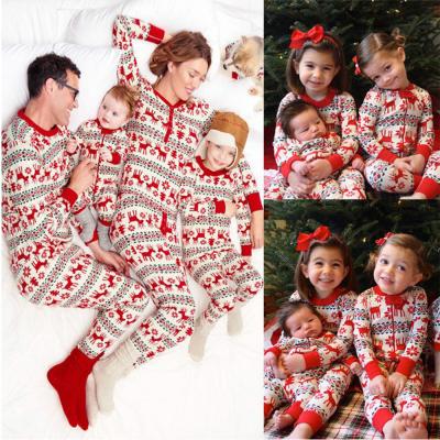 China High Quality QUICK DRY Printed Soft Christmas Pajamas Sets Mens Womens Baby Warm Family Sleepwear for sale