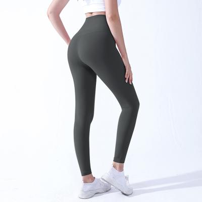 China Winter Modern Design Sports Yoga Women Yoga Fabric Colorful Fabric Breathable Soft High Waist Breathable Pleated Lightweight Pants for sale