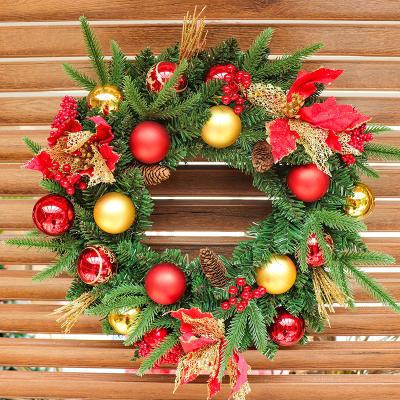 China New Design Artificial Christmas Decorations Braid Malls Flower Christmas Tree Decorations Beautiful for sale