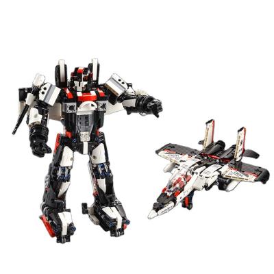 China Creative Electric Deformable Toy Cada Movie Series F-15 Eaglebot RC Model Bricks MOC Robot DIY Building Block Toys For Kids Gifts for sale