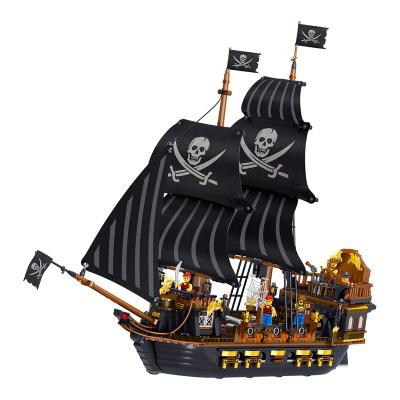 China Building Toy Best Price of New Design Beautiful Building Block Plastic Pirate Ship Toy for Children for sale