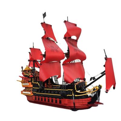 China Building Toy Creative Expert Ideas Pirate Ship Queen Anne's Revenge Pirate Ship Caribbeans DK6002 3694pcs Moc Bricks Model Building Blocks for sale