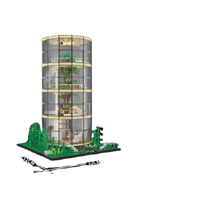 China DIY TOY Street View Series 3495 PCS Tree Forest Villa A in the city legoing Model House Glass Tree House children's building block toy set for sale