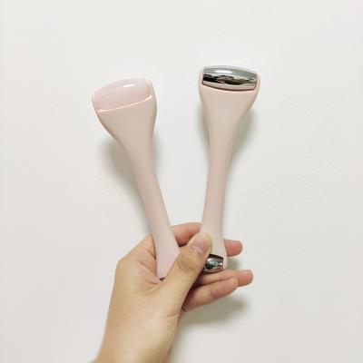 China Hot Selling Double Face Lift Amazon Rose Jade Roller Face Ice Roller Head Massager for sale