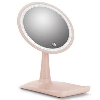 China RUIXINLI LED Light Adjustable Rechargeable Adjustable Desktop Makeup Mirror for sale