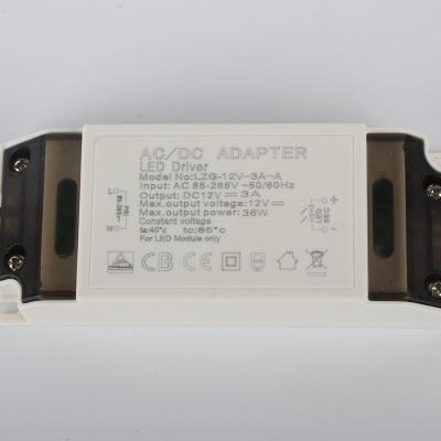 China LED Lighting LED Downlight Power Supply 24V 1.5A 1500mA LED Driver 36W For Lighting for sale