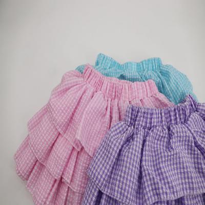 China Wholesale Baby Kids Girls Pom Pom Balls Dress With Colorful Anti-wrinkle Ruffles Baby Tutu Skirt for sale