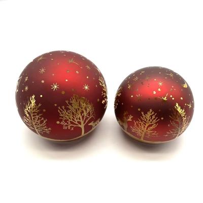 China High Quality Christamas Decoration Christmas Ball Ornaments Red Led Christmas Ball For Decoration for sale