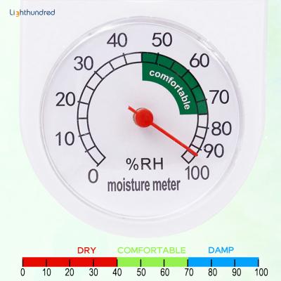 China Easy Indoor Thermometer Greenhouse Room Temperature And Humidity Meter Wall Mounted for sale