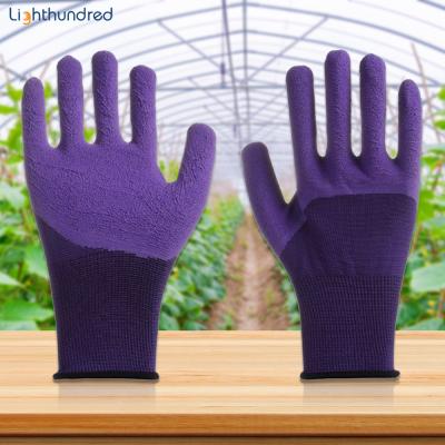 China Wholesale Durable Womens Gloves Latex Polyester Work Gardening Gloves for sale