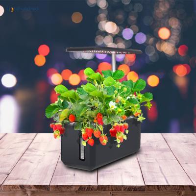 China Art Decor Mini Smart Garden for Plants Indoor Smart Garden Flower Planter Hydroponic Garden Flower Pots with Led Light for sale