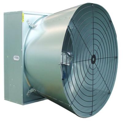 China Poultry Farm Low Price Shutter Fan Poultry Butterfly Cooling Cone Galvanized Exhaust Fan for sale