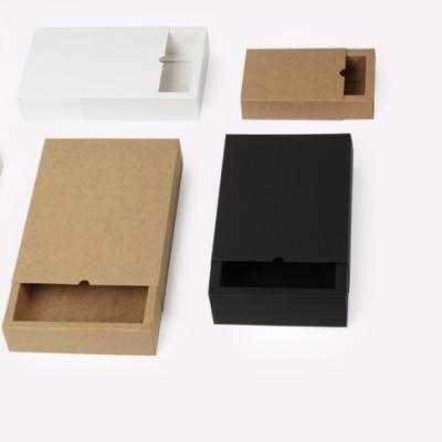 China Recycled Materials Wholesale Drawer Luxury Bowknot Packaging Gift Envelope Luxury Sliding Paper Box for sale