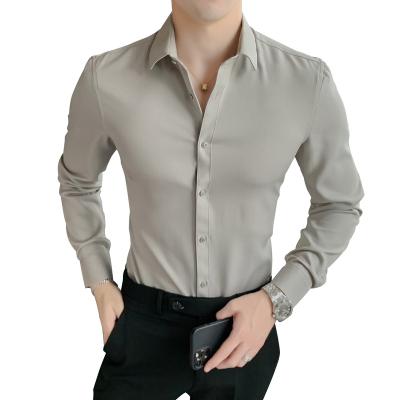 China Factory direct sale wholesale slim fit anti-pilling long sleeve dress shirt for men luxury formal for sale