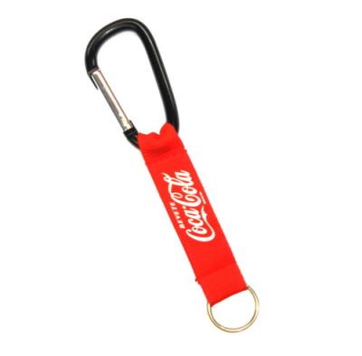 China Metallring Carabiner-Schlüsselanhänger, schwarzes Carabiner Keychain 60MM + 32 Millimeter Durchmesser zu verkaufen