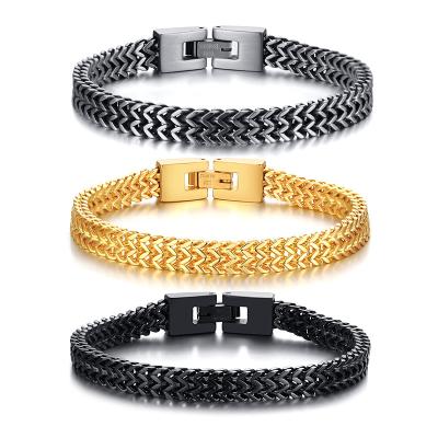 China 2020 New Fashion Stainless Steel Bracelet Jewelry 316 Stainless Steel Chain Men's Casual/Sporting Franco Bracelet for sale