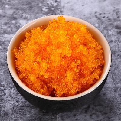 China Japan Wholesale FROZEN Sushi Snacks Bulk Flying Fish Roe Frozen Orange for sale