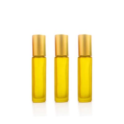 China Cosmetic Essential Oil Rollerball 10ml Colorful Glass Roll On Bottle for sale