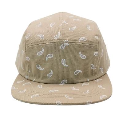 China COMMON Personalized All Over Print 5 Panel Hats , Cotton White 5 Panel Hats for sale