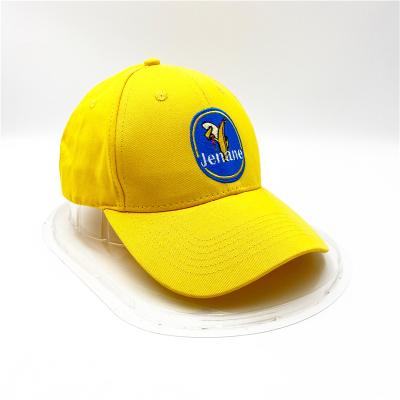 China Cheap COMMON high quality yellow color custom design cotton sports embroidery logo baseball caps for sale