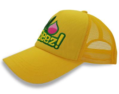 China JOINT New Trend Customized Embroidery 5 Panel Foam Color Custom Flat Trucker Cap Outdoor Hat for sale