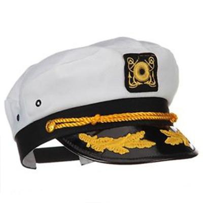 China Custom Character 2020 New Navy White Captains Hat For Navy Navy Admiral Weddings Party Carnival Hat For Costume Accessory for sale