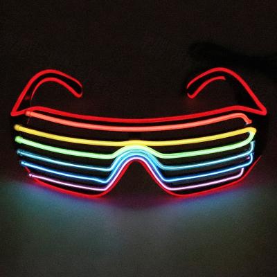 China PESENAR plastic multi-color plastic wedding party Cotillon lead glasses birthday the new year supplies decoration cold light shutter glasses for sale