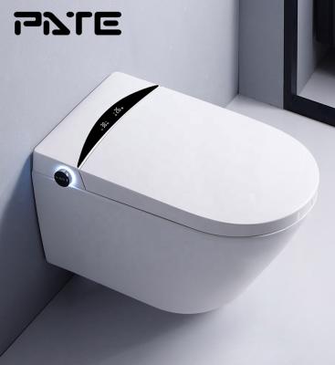 China Auto Operation Wc White Self Flushing Ceramic Wall Hung Smart Toilet for sale