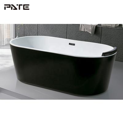 China China Factory Best Selling Bathroom Black Freestanding Bathtub Freestanding Adult Acrylic Bathtub for sale