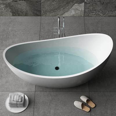 China Resin Free Wholesale High Quality Solid Stone Outdoor Acrylic Freestand Small Artificial Bathtub for sale