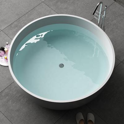 China Free Wholesale Acrylic Solid Outdoor Artificial Stone Around Large Bathtub Adult for sale