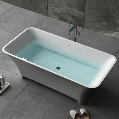 China First Choice Solid Stand Alone Economic Solid Acrylic Resin Free Outdoor Bathtubs for sale